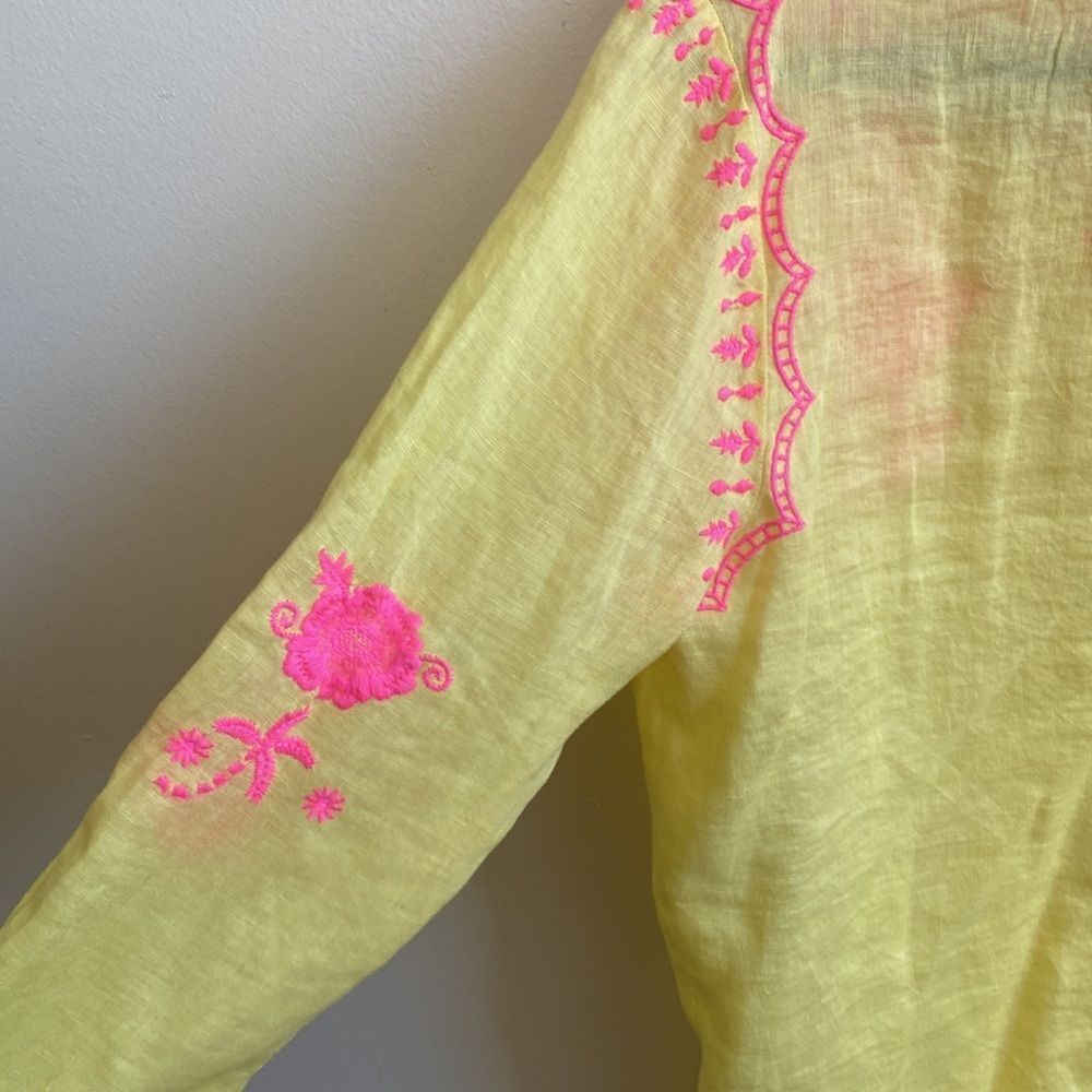 Lilly Pulitzer Size Medium Blouse Seacoast Linen! NWT!!​ - Picture 5 of 5